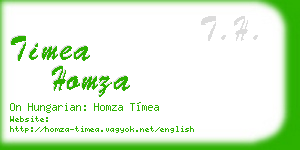 timea homza business card